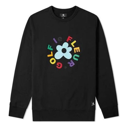 Converse x Golf Le Fleur Crew Sweatshirt 'Black' 10009027-A01
