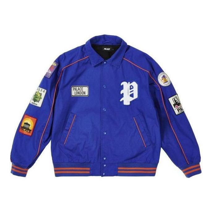 Palace Patches Cotton Bomber 'Royal Blue' P22JK213