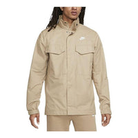 Nike Solid Color Big Pocket High Collar Zipper Long Sleeves Jacket Men's  CZ9922-247