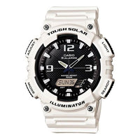 CASIO Waterproof Sports Solar Powered Mens Red White Analog AQ-S810WC
