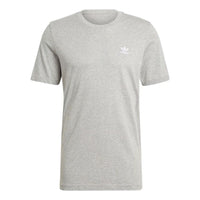 Men's adidas originals Adicolor Essentials Solid Color Casual Round Neck Short Sleeve Gray T-Shirt GN3414