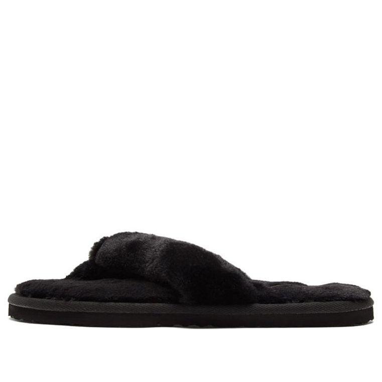 (WMNS) PUMA Fluff Flip Slide 'Black Team Gold' 384938-01