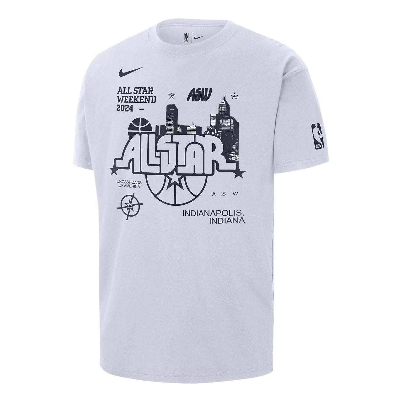 Nike NBA Max90 2024 All-Star Weekend T-shirt 'White' FQ6528-100