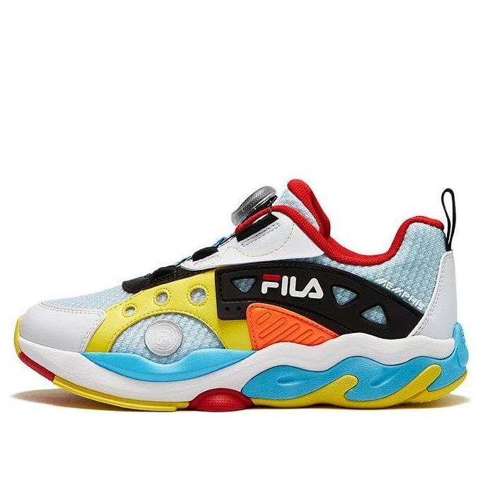 (GS) FILA Sportswear Sneakers 'White Blue Yellow' K15B331103FSA