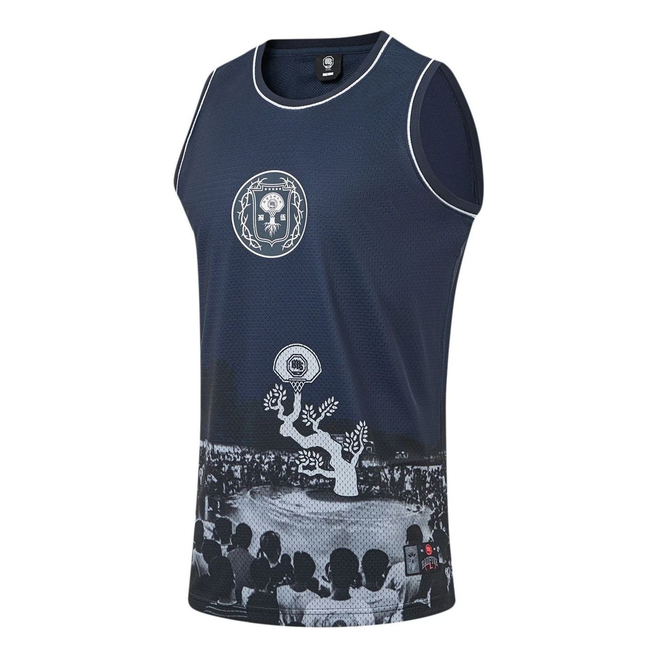 Li-Ning BadFive Graphic Basketball Jersey 'Midnight Navy' AAYT523-3