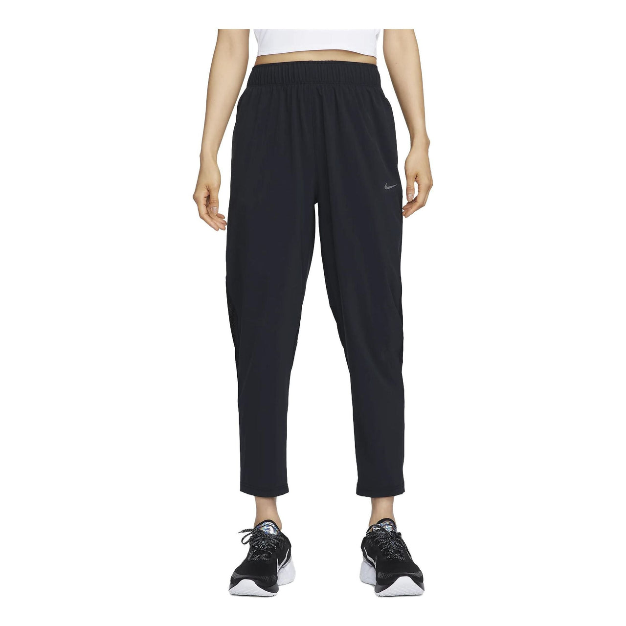 (WMNS) Nike Dri-FIT Fast Mid-Rise 7/8 Running Pants 'Black' FB7030-010