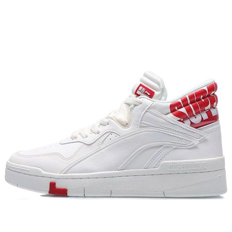 (WMNS) Li-Ning Superwave Mid 'White Red' AGCQ238-1