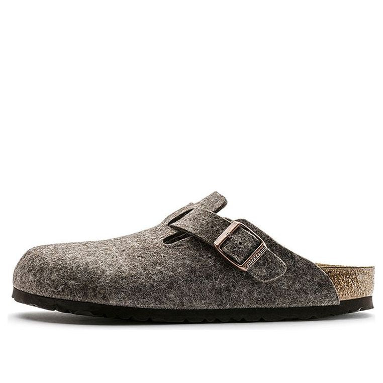 Birkenstock Boston Wool Felt Sandals 'Cacao' 0160583