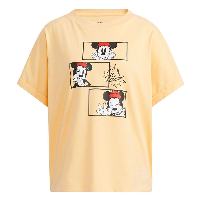 (WMNS) adidas neo x Disney Crossover Mf Tee 1 Cartoon Printing Loose Sports Short Sleeve HF0471