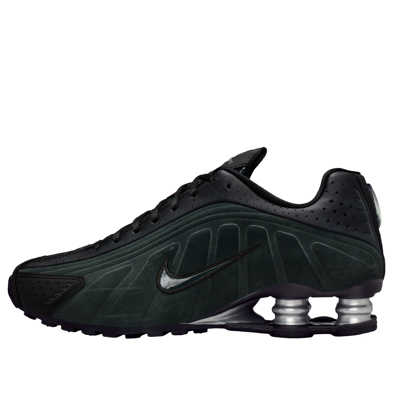 (WMNS) Nike Shox R4 'Black Silver Seaweed' HQ7739-002
