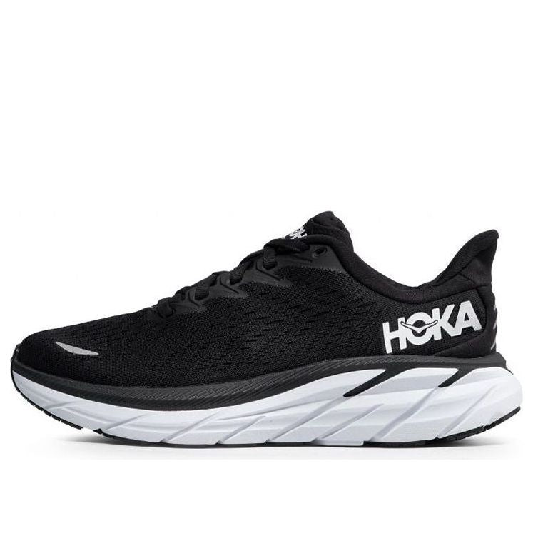 (WMNS) HOKA ONE ONE Clifton 8 Wide 'Black White' 1121375-BWHT
