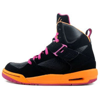 (GS) Air Jordan Flight 45 High 'Black Orange Purple' 524864-028