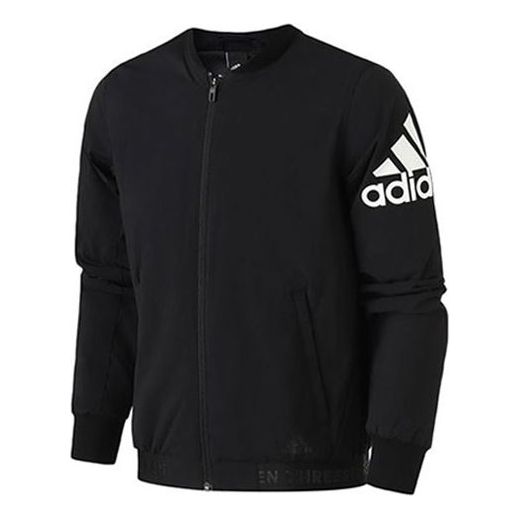 adidas Bomber Wv Warm Woven Sports Jacket Black DW4588