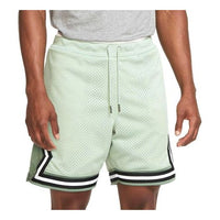 Men's Jordan Essential Statement Splicing Contrasting Colors Stripe Basketball Sports Shorts Green DC3195-006