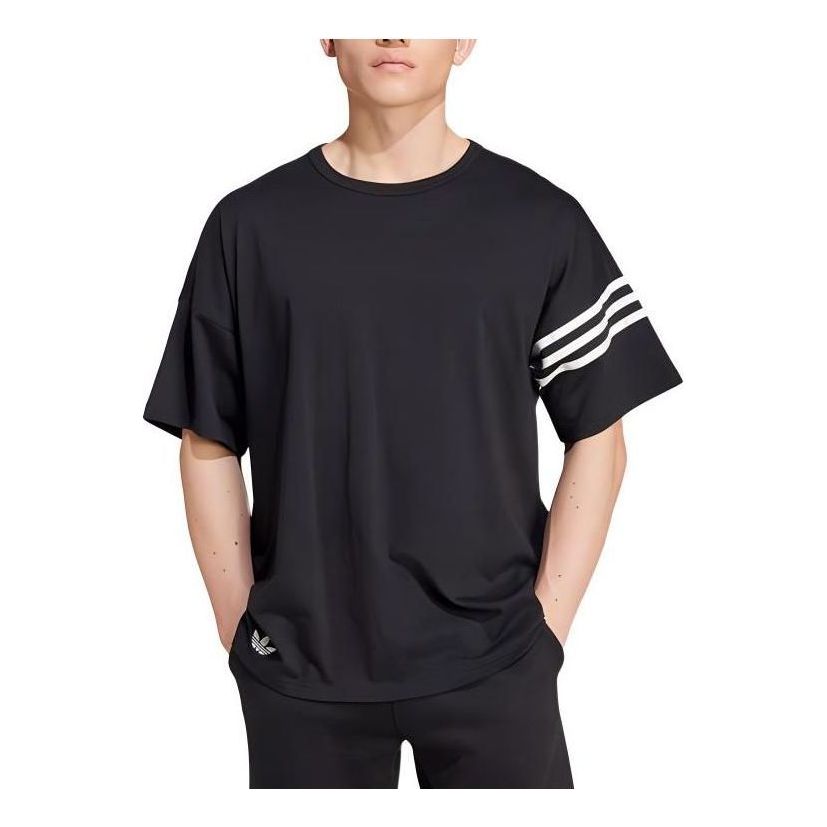 adidas Originals Adicolor NeuClassics T-Shirt Asia Sizing 'Black White' IW0972
