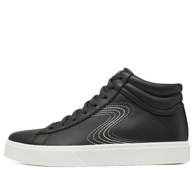(WMNS) Skechers Casual High Top Shoes 'Black White' 185007-BKW