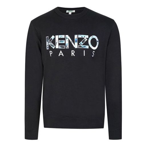 Men's KENZO Alphabet Round Neck Pullover Black F965SW0004MD-99