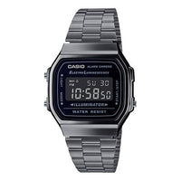 CASIO Stainless Steel Strap Mens Silver Digital A168WGG-1B