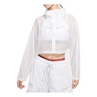(WMNS) Nike Sportswear Woven Jacket White CT0765-100