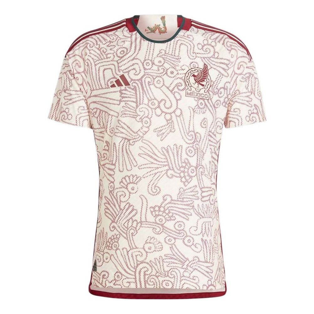 adidas Mexico 22 Away Authentic Soccer Jersey Asia Sizing 'Cream White Red' HD9313