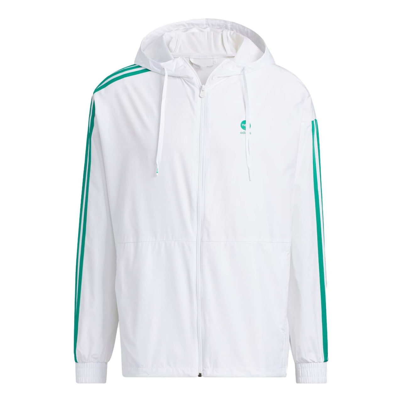 adidas Neo Essentials Windbreaker Jackets 'White Green' IA4963
