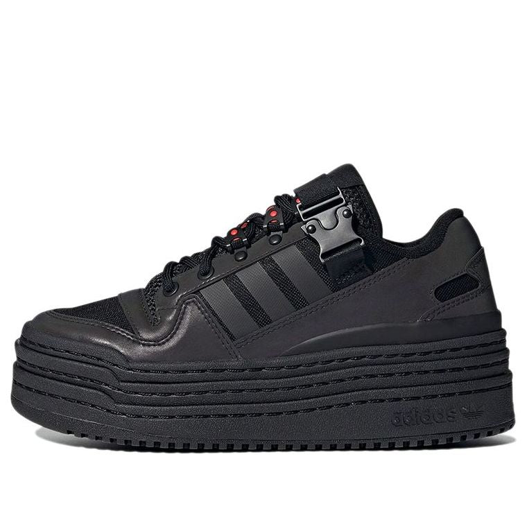 (WMNS) adidas Triple Platforum Low 'Black Iridescent' GY9607