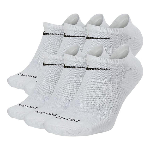 Nike Logo Alphabet Printing Socks Couple Style 6 White SX6898-100