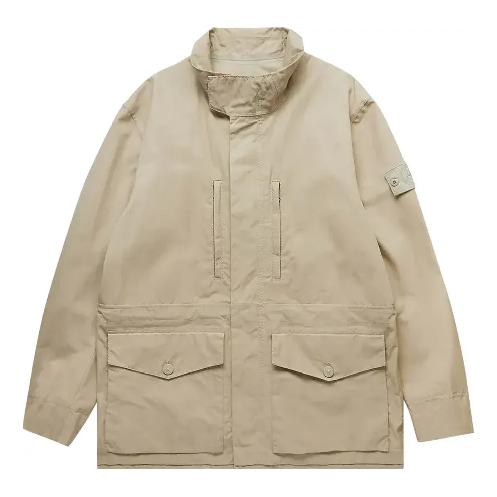 STONE ISLAND Ghost Piece O-Ventile Jacket 'Tan' 7815412F1-V0090