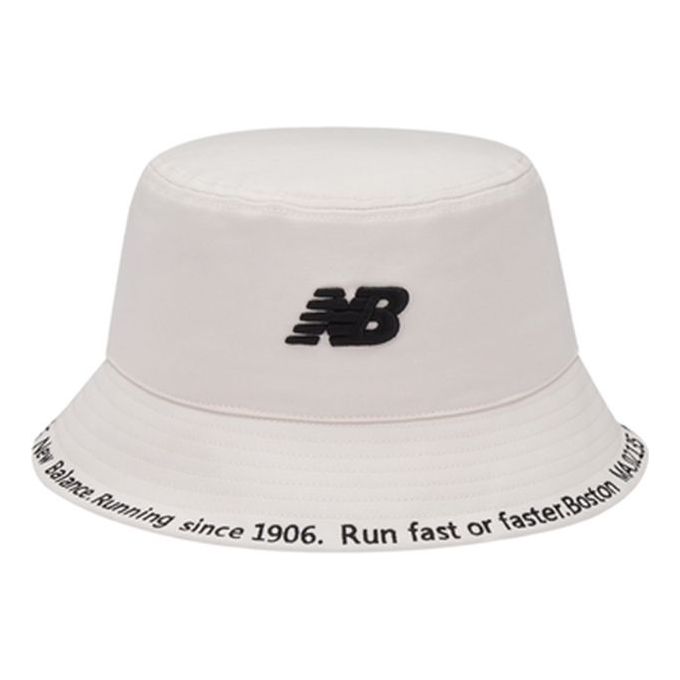 New Balance NB Logo Bucket Hat 'White' LAH23204-CIC