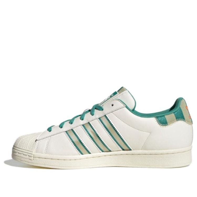 adidas Originals Superstar Shoes 'Cream White Green Gold'  IE2931