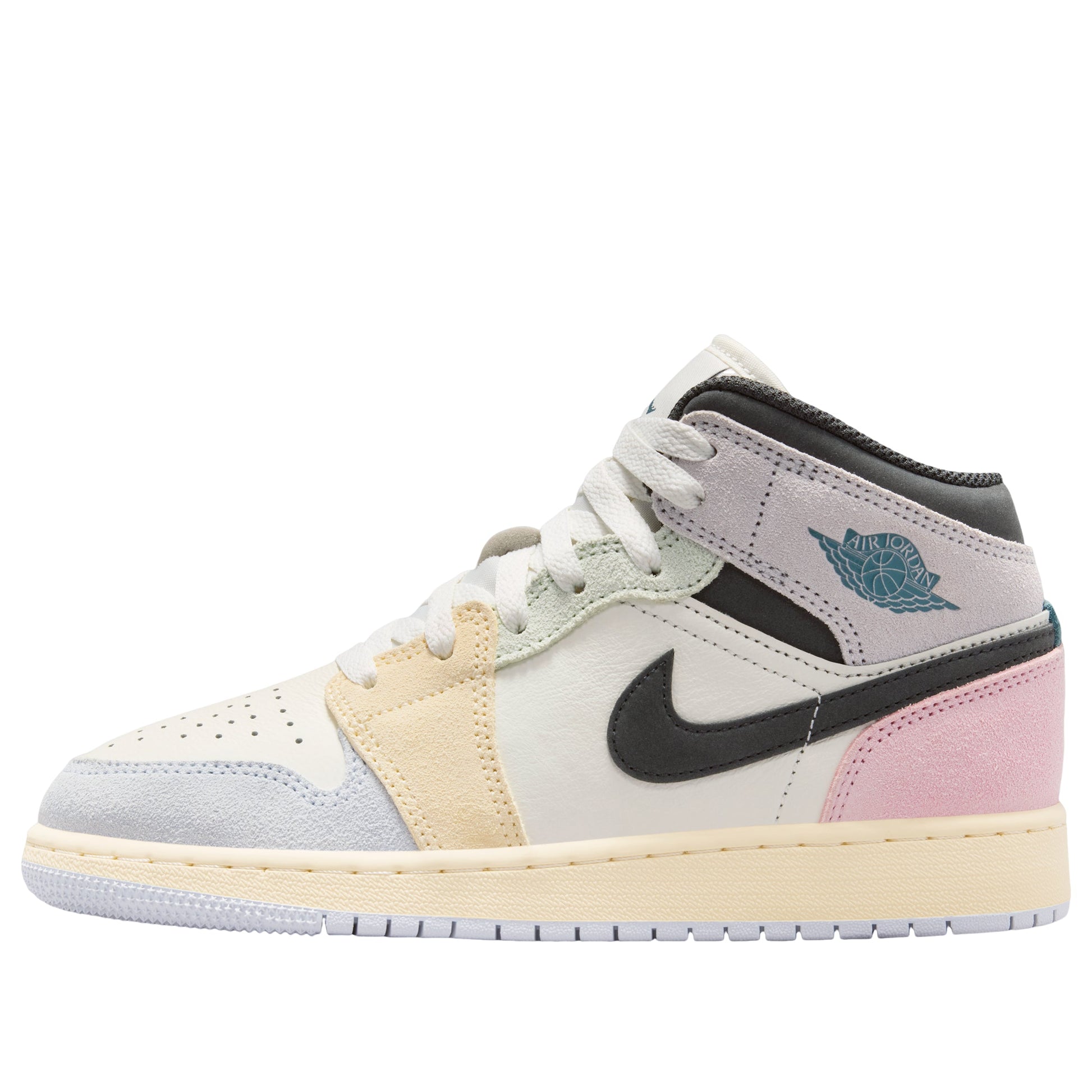 (GS) Air Jordan 1 Mid SE 'Sail Jade Aura Iced Jade' IB7053-100