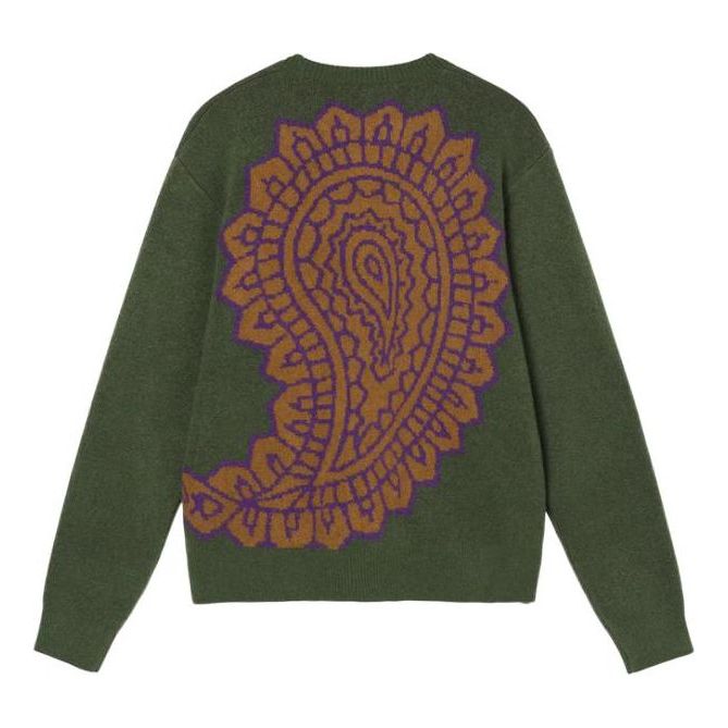 Stussy Paisley Sweater 'Green' 117118