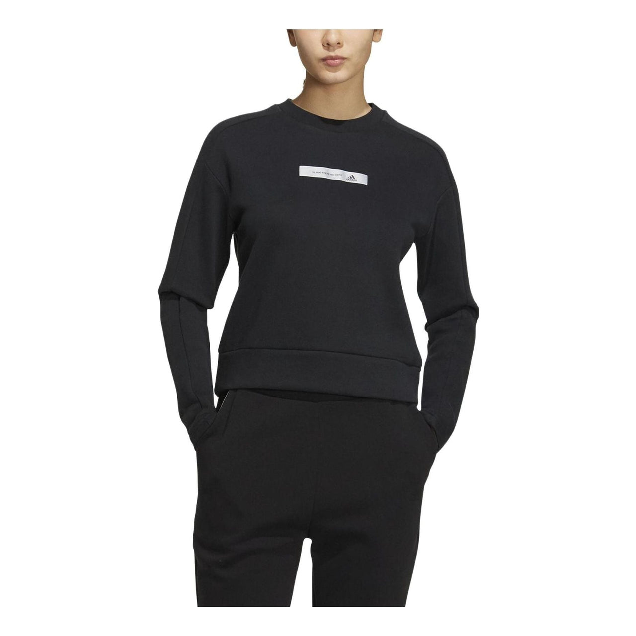 (WMNS) adidas UST Sweater 'Black' HM7091