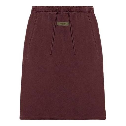 (WMNS) Fear of God Essentials SS23 Midi Skirt 'Plum' FOG-SS23-222