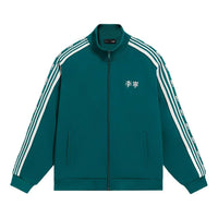 Li-Ning Striped Graphic Jacket 'Green White' AWDS915-4