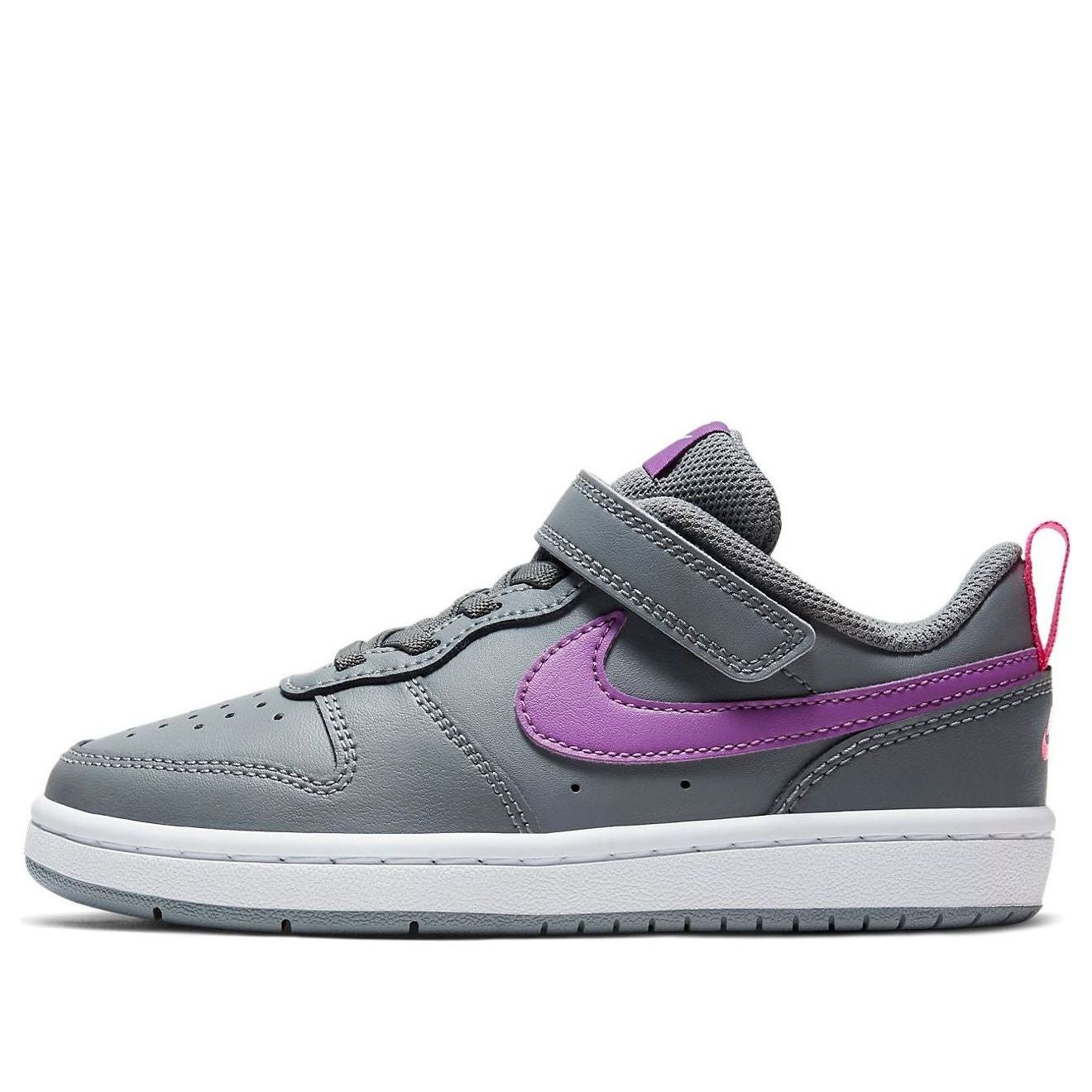(PS) Nike Court Borough Low 2 'Grey Purple' BQ5451-006
