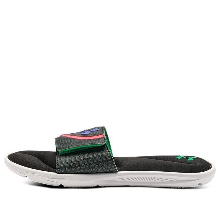 Under Armour Ignite 6 Graphic Strap Slide 'Black Cerise' 3024450-004