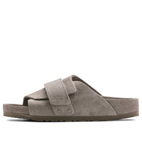Birkenstock Kyoto Suede Leather Sandals 'Gray Taupe' 1022316