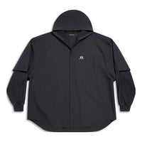Balenciaga Unity Sports Icon Patched Shirt Large Fit 'Black' 768771TNM601000