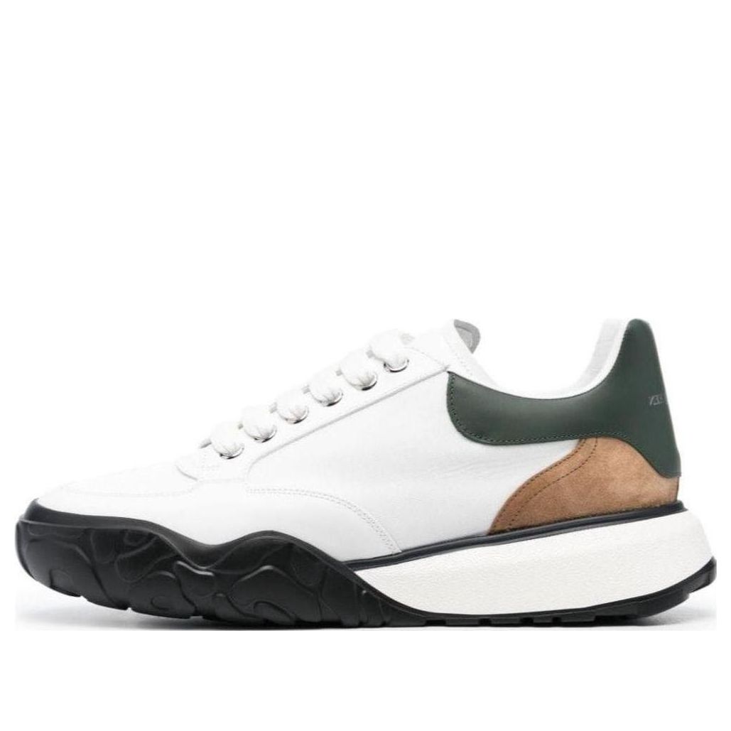 Alexander McQueen Calzature Court Sneaker 'White Black Brown' 750365W4WL28850