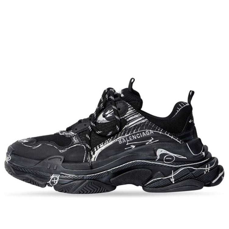 Balenciaga Triple S 'Black White' 536737W3SRB1090