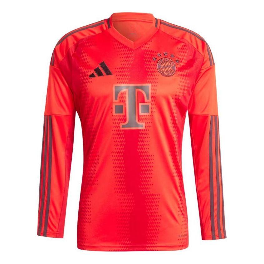 adidas FC Bayern 24/25 Long Sleeve Home Soccer Jersey Asia Sizing 'Red' IT2254