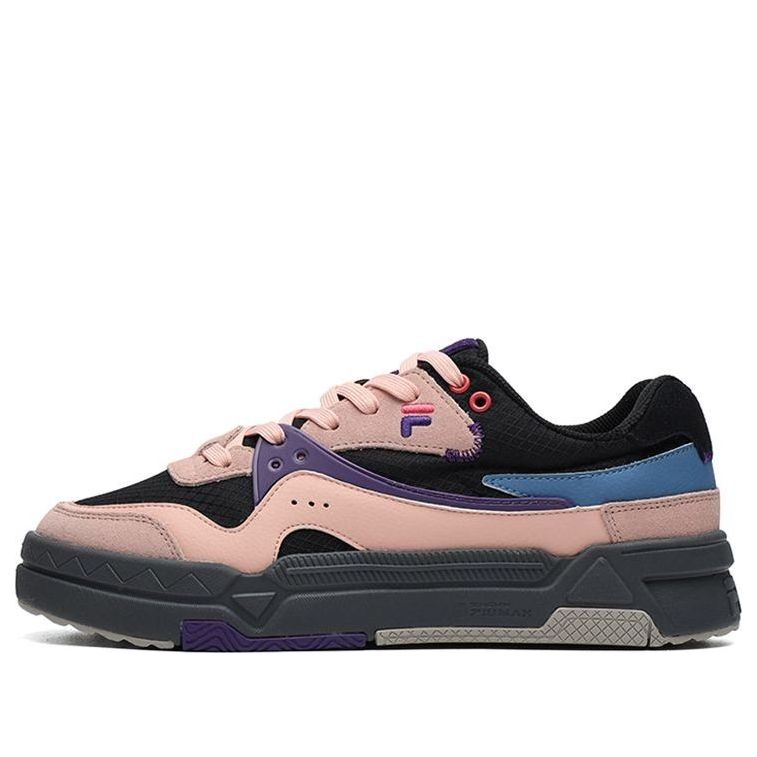 (WMNS) FILA FUSION Low-Top Skate Sneakers 'Pink Black' T12W145107FBP