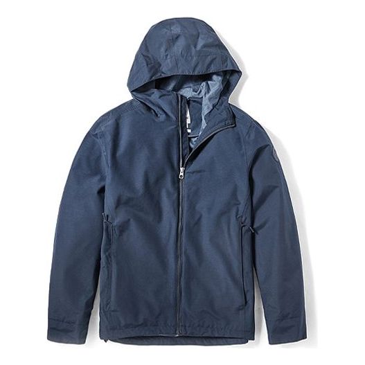 Men's Timberland waterproof Zipper Hooded Jacket Blue A29XA433