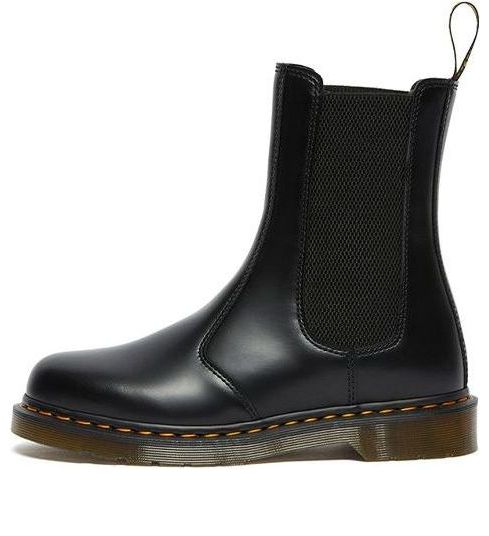 (WMNS) Dr. Martens 2976 Hi Smooth Leather Chelsea Boots 'Black' 26964001
