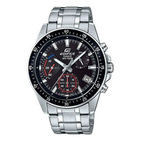 CASIO EDIFICE Waterproof Stainless Steel Strap Mens Black Analog EFV-540D-1AV