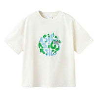 (GS) ASICS Earth Theme Logo T-Shirt 'White' 332241173020-8853
