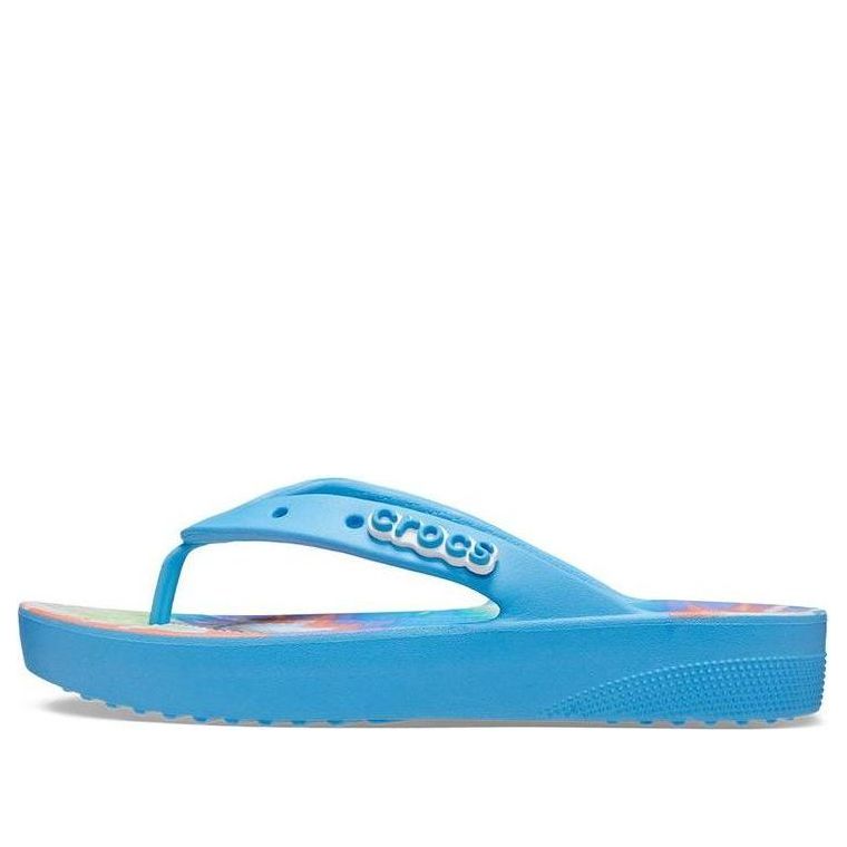 (WMNS) Crocs Classic Platform Tie Dye 'Oxygen Multi' 208043-4KT
