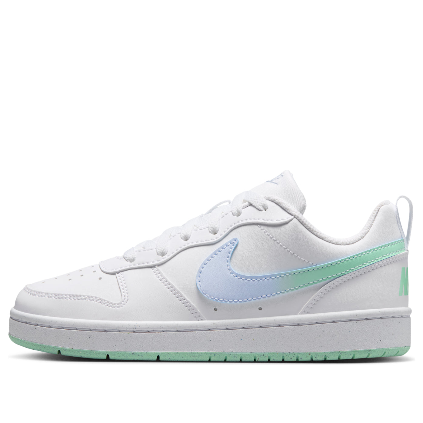 (GS) Nike Court Borough Low 'White Arctic Green Football Grey' IQ6529-100
