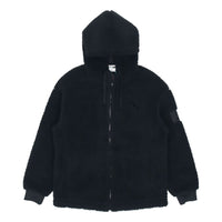 PUMA lamb's wool hooded Stay Warm Windproof logo Jacket Black 535066-01